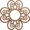 Ekena Millwork Cohen Wood Fretwork Pierced Ceiling Medallion, Walnut, 24"OD x 8 1/4"ID x 3/8"T CMWP24X24X0375COWA - alternate 1